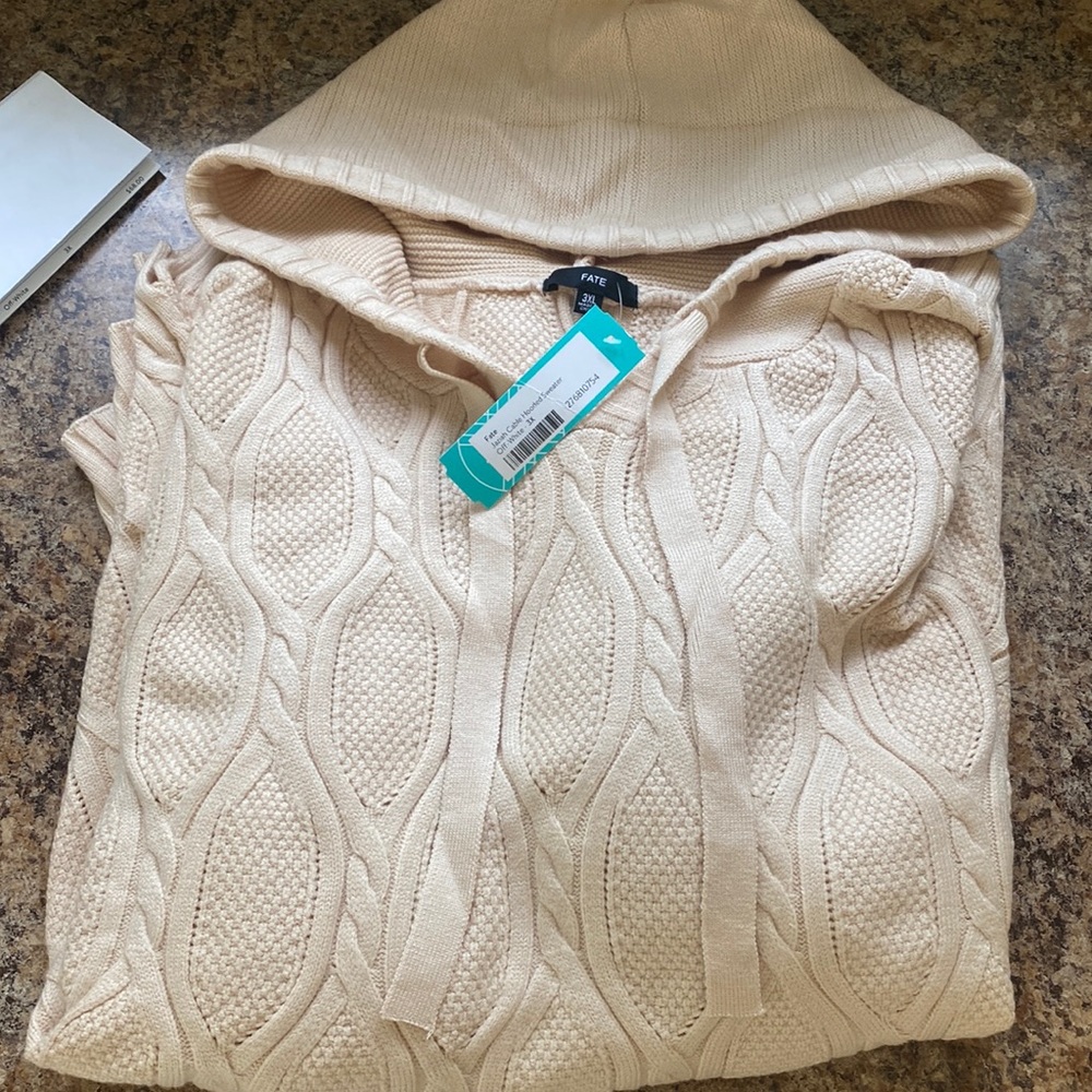 Jaziah Cable Hooded Sweater
